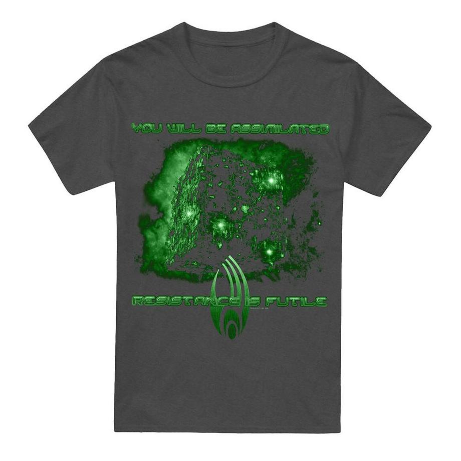 Star Trek Assimilate T-Shirt Stampa Grafica  