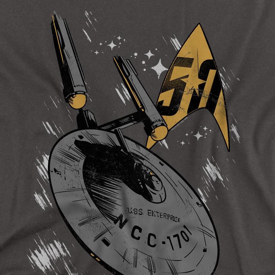 Star Trek Enterprise Dash T-Shirt Maniche Lunghe  
