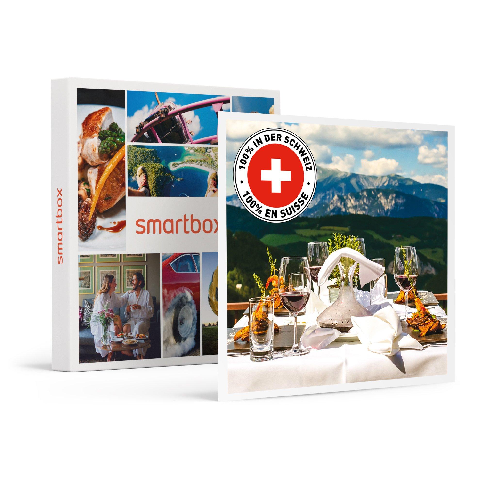 Smartbox  Escapade gustative exclusive : 1 nuit avec souper en hôtel 4* en Suisse - Coffret Cadeau 