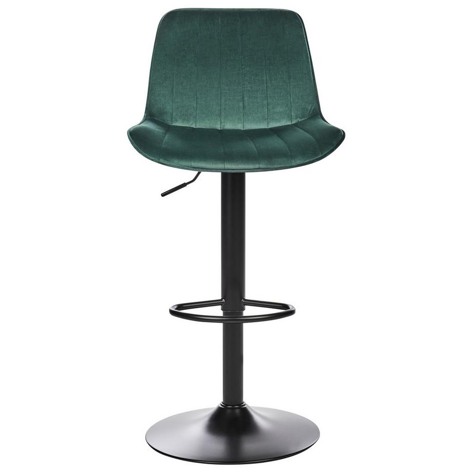 Beliani Set mit 2 Barstühlen aus Samtstoff  DUBROVNIK  