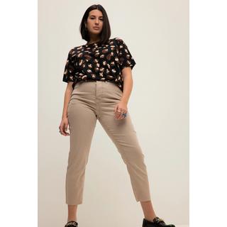 Studio Untold  7/8-Mom-Jeans, Wide Legs, cutted Saum, 5-Pocket 