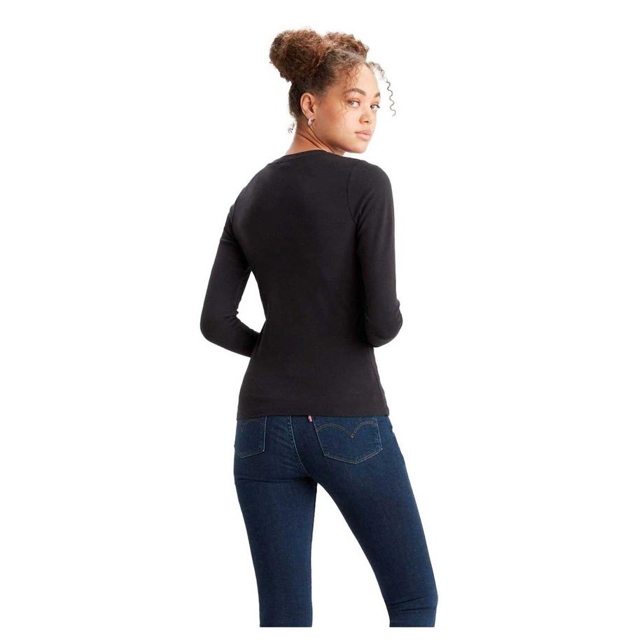 Levis T-Shirt Manches Longues avec Logo Brodé  