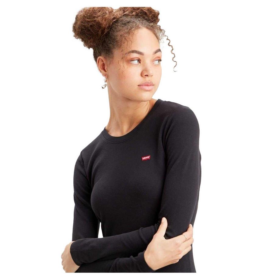 Levis T-Shirt Manches Longues avec Logo Brodé  