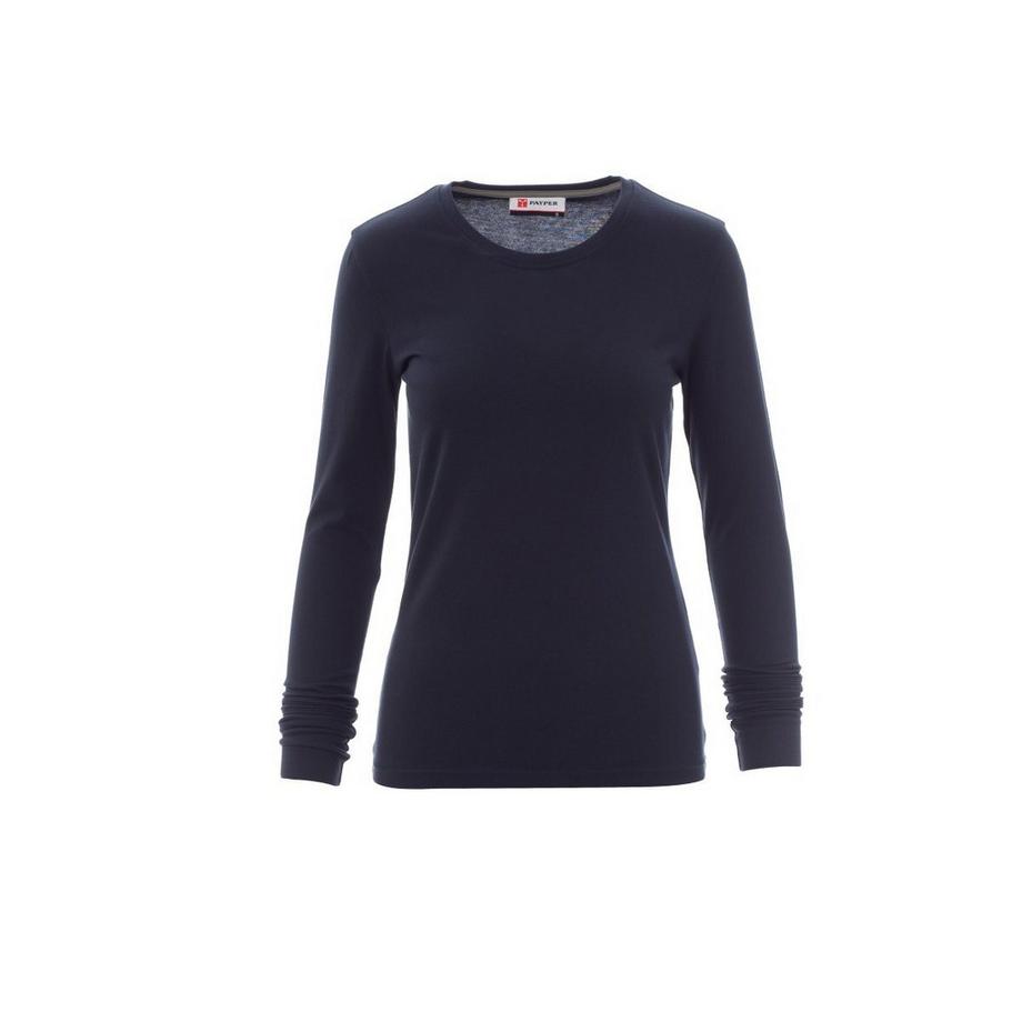 Payper Wear Tailliertes Langarm Rundhals T-Shirt  