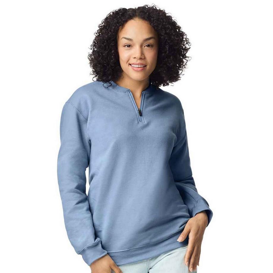 Gildan Sweatshirt Softstyle à col zippé court  