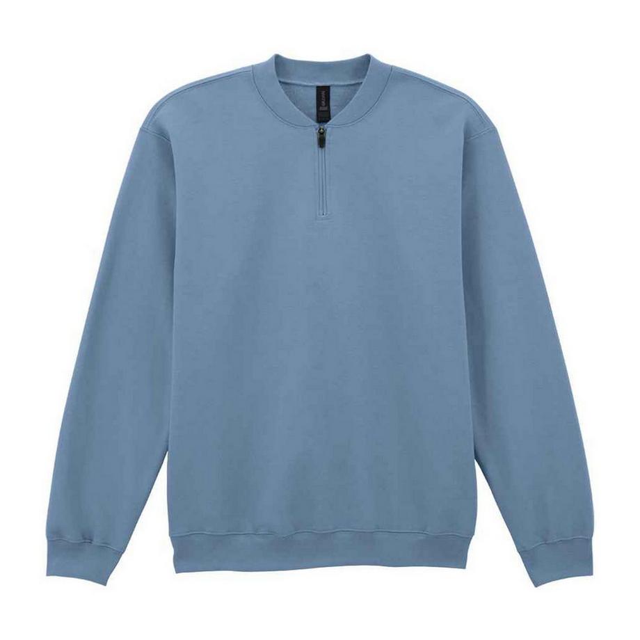 Sweat Uni À Col Zippé Softstyle