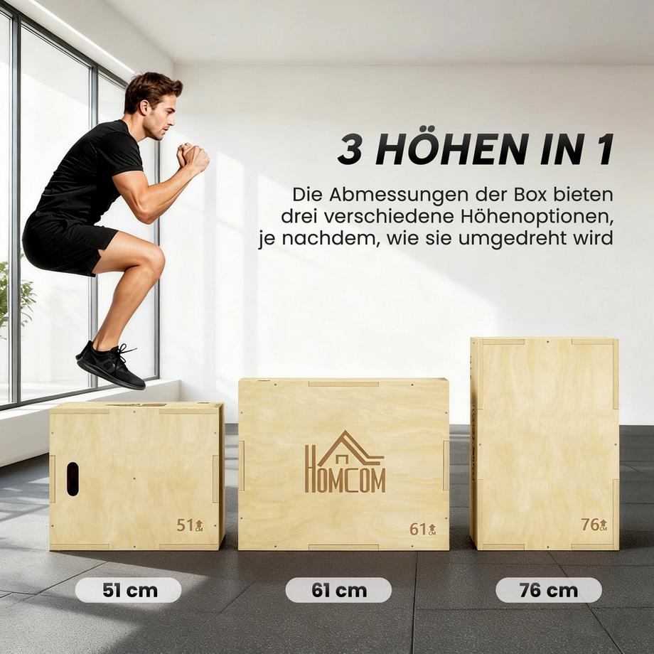 HOMCOM  Boîte de plyo 