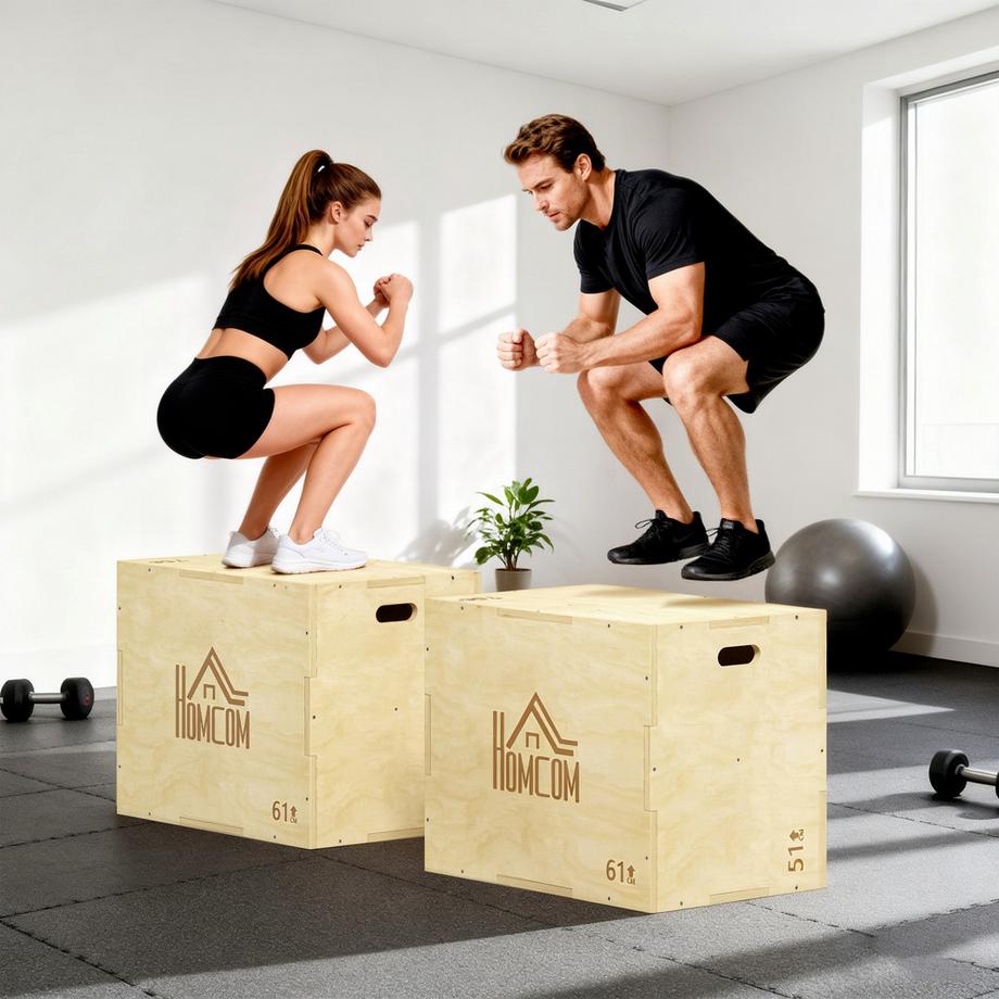 HOMCOM  Boîte de plyo 