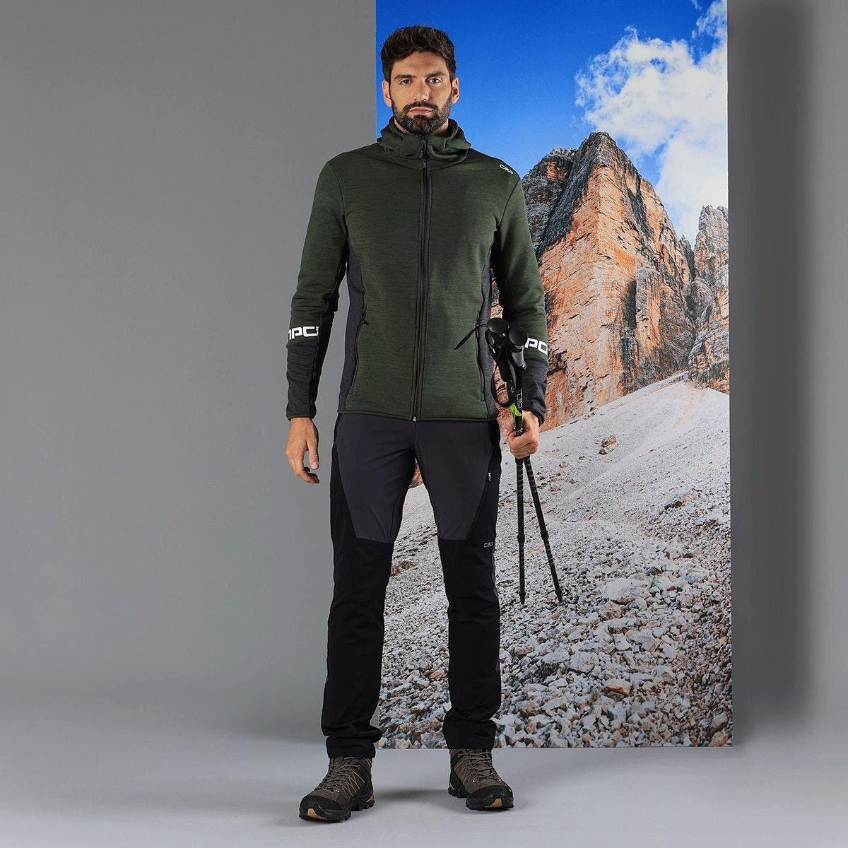 CMP Giacca in Pile con Cappuccio  