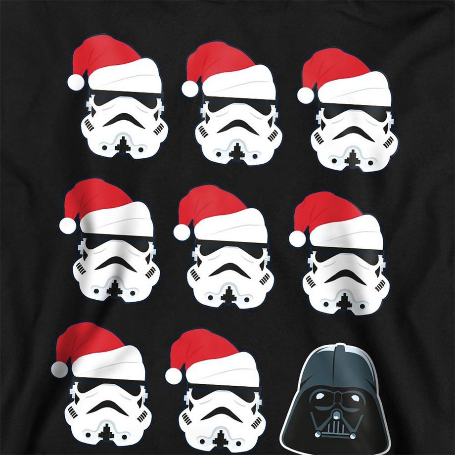 STAR WARS  Bah Humbug Felpa Con Cappuccio Natale Darth Vader & Stormtrooper 