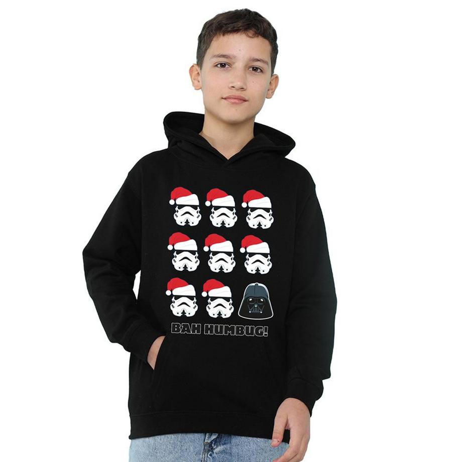 Bah Humbug Felpa Con Cappuccio Natale Darth Vader & Stormtrooper