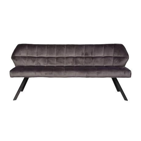 mutoni Banquette rembourrée Grid Velours anthracite 180  