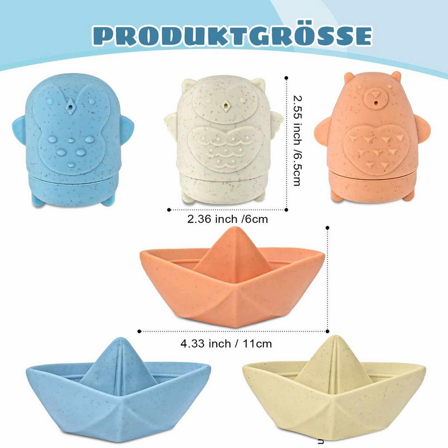 Activity-board  Baby Kinder Silikon Badespielzeug Schimmelfrei, ohne Loch Wasserspielzeug Babybadewanne 