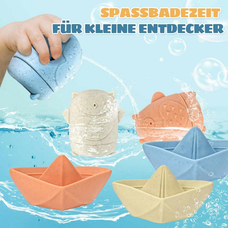 Activity-board  Baby Kinder Silikon Badespielzeug Schimmelfrei, ohne Loch Wasserspielzeug Babybadewanne 