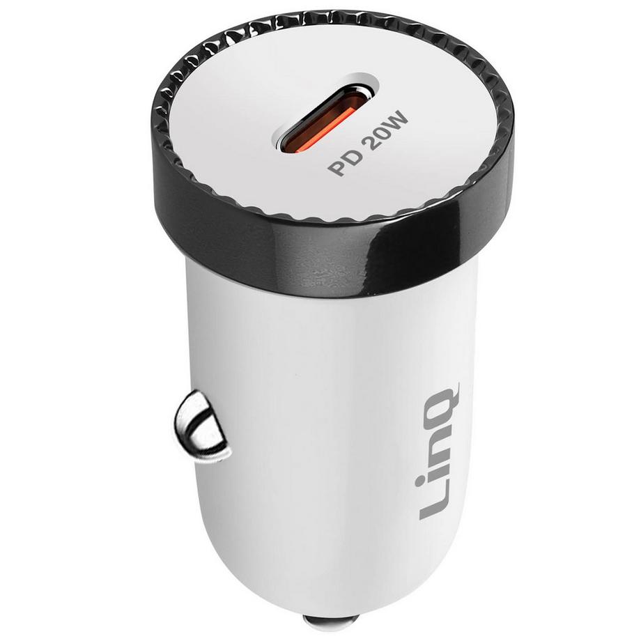 Chargeur Voiture USB C 20W LinQ Blanc