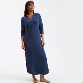 La Redoute Collections  Chemise de nuit col polo en maille 