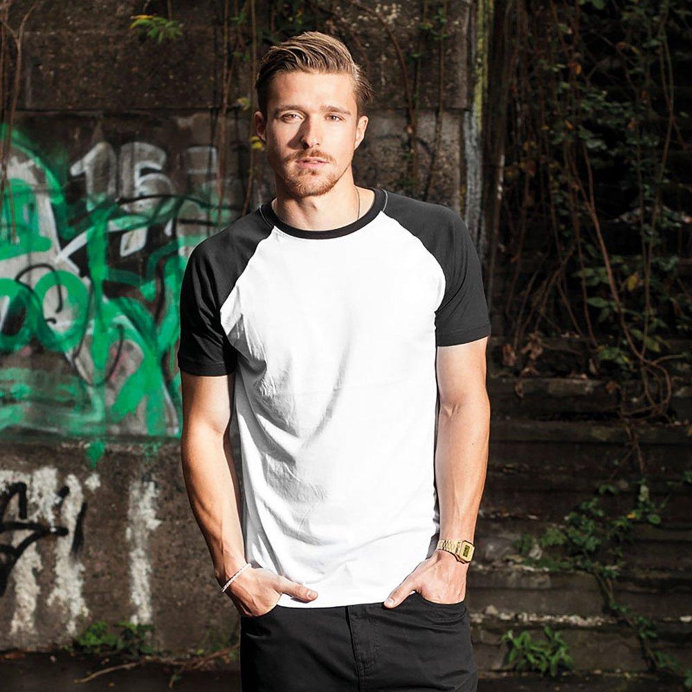 Build Your Own T-shirt Raglan Contrasto Maniche Corte  