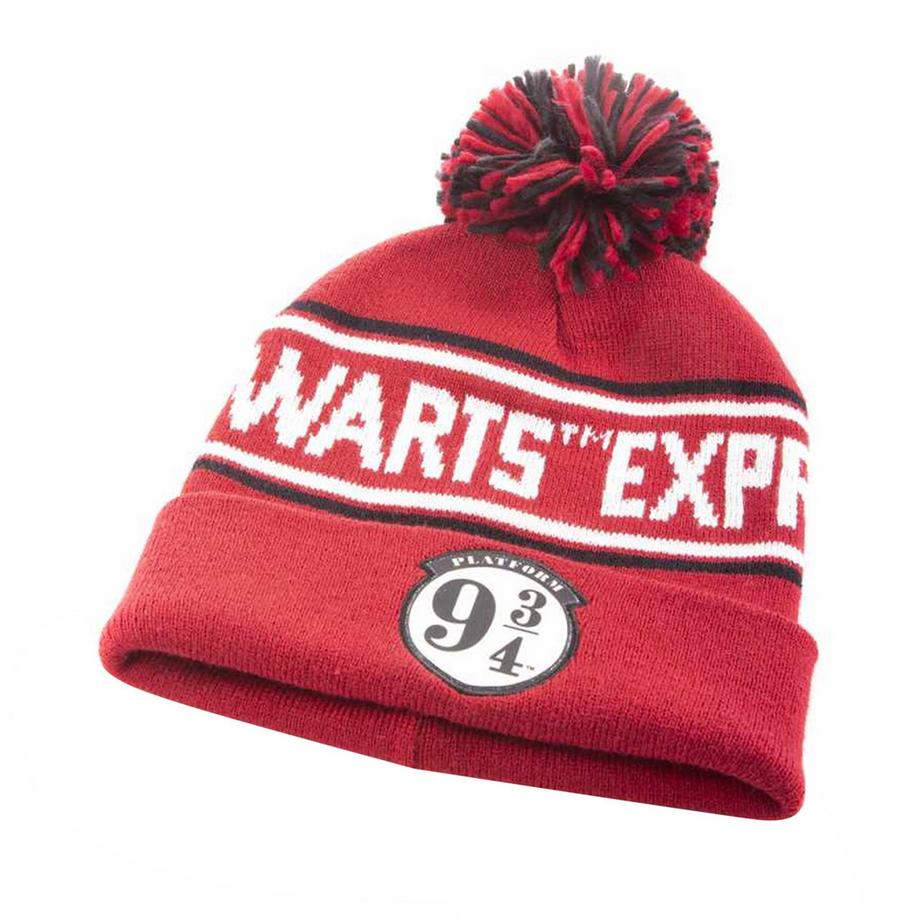 Harry Potter Bahnsteig 9 3/4 Strickmütze mit Bommel  