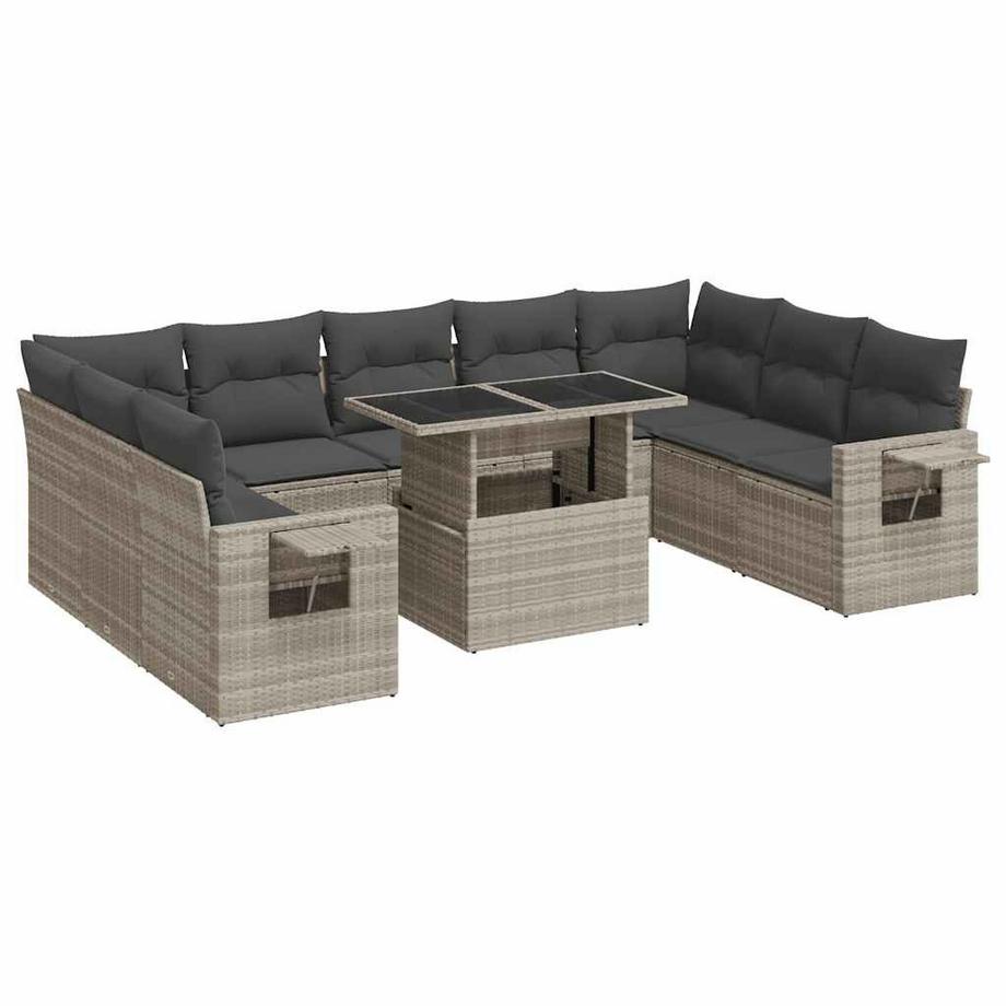 Gartensofa set poly-rattan