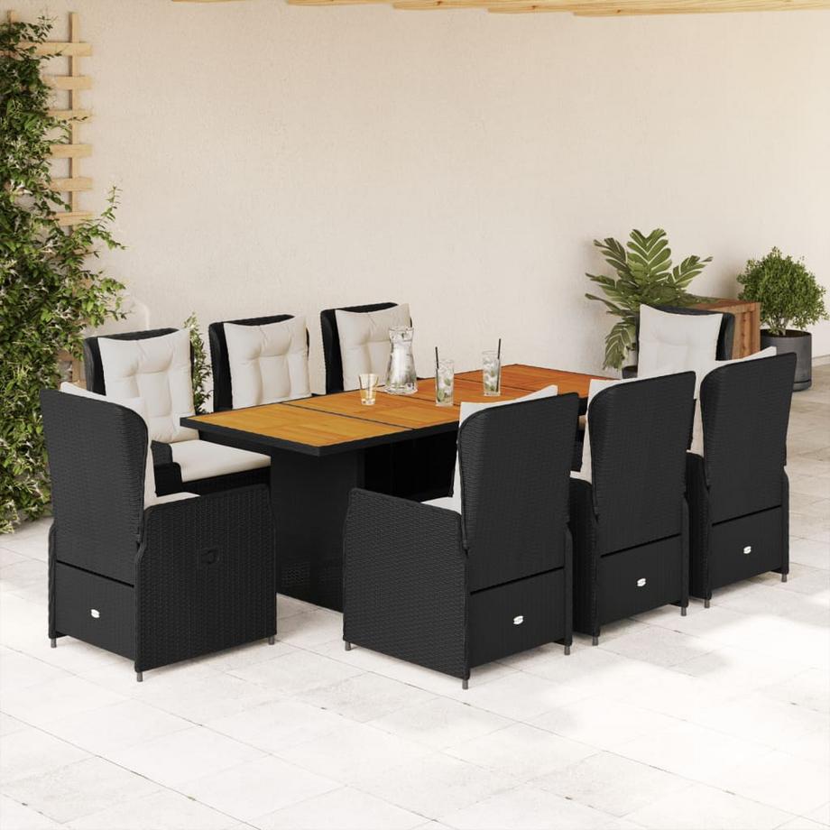 VidaXL set da pranzo da giardino Polirattan  