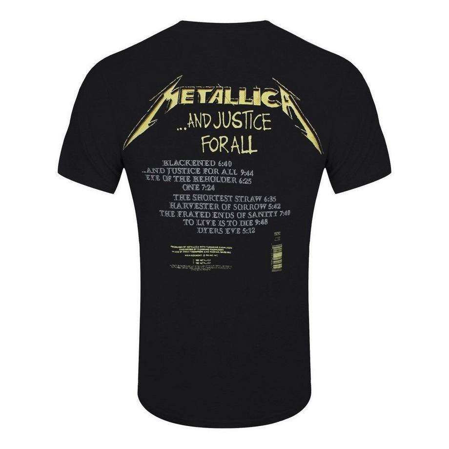 Metallica  T-ShirtAnd Justice For All Tracks 