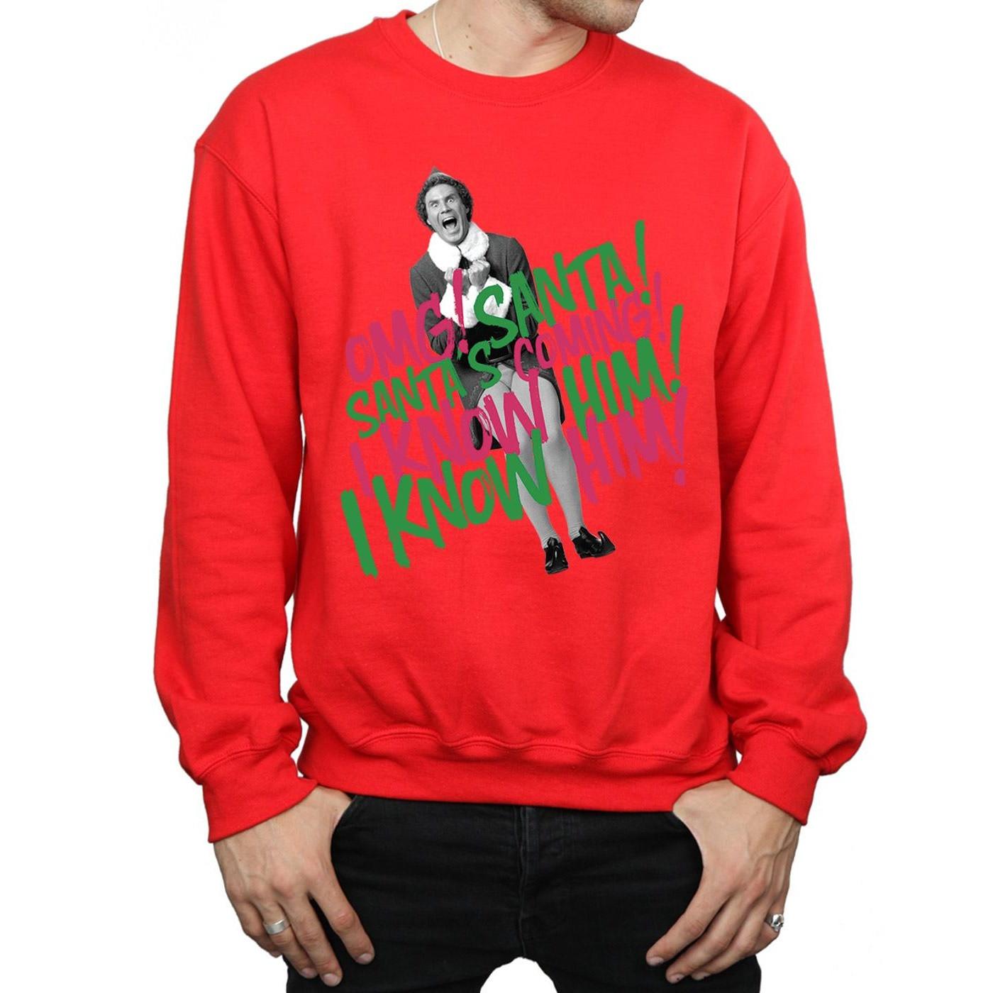 Elf Santas Coming Sweatshirt  