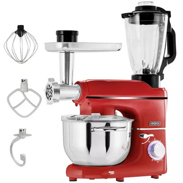 Robot de cuisine 6 en 1 1500 W Machine à pâtes Hachoir 5.5 L