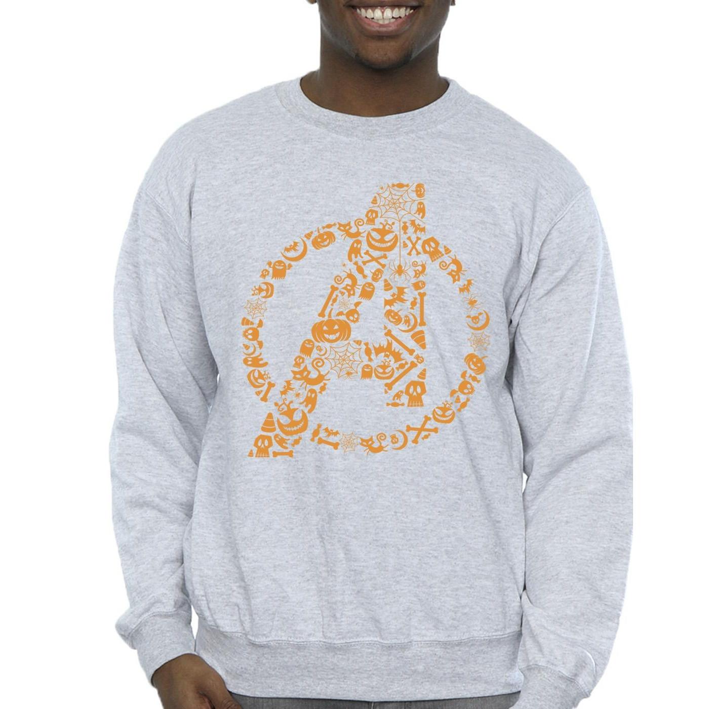 MARVEL  Avengers Halloween Logo Sweatshirt 