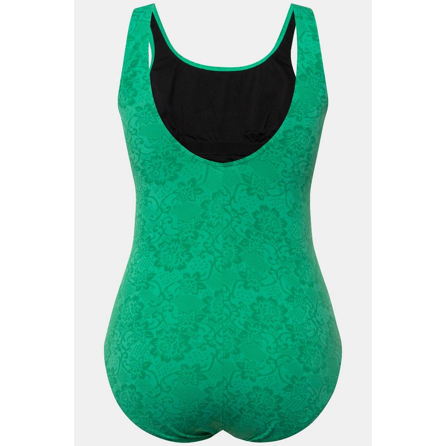 Ulla Popken Barockstruktur Softcup Badeanzug  