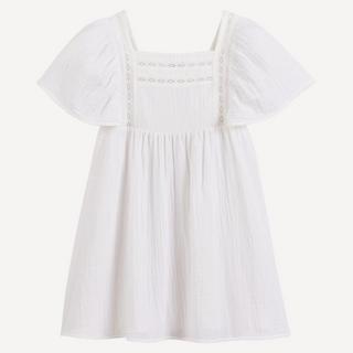 La Redoute Collections  Besticktes Festkleid mit Volants an den Schultern 