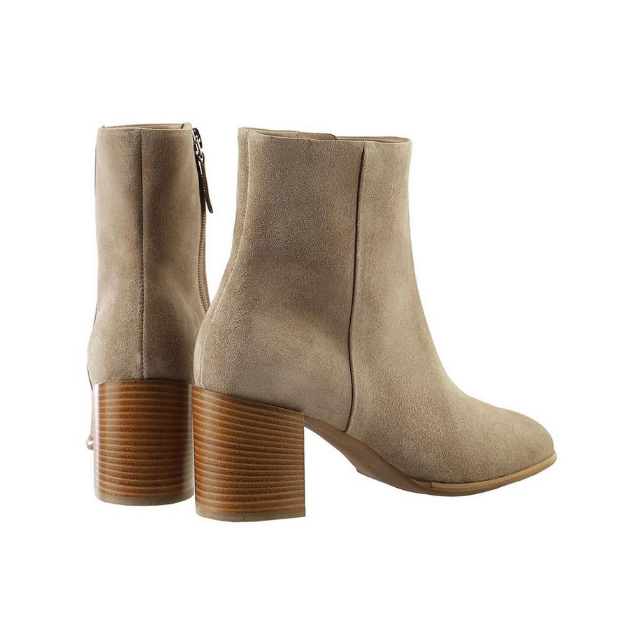Högl Veloursleder Stiefelette mit Blockabsatz  