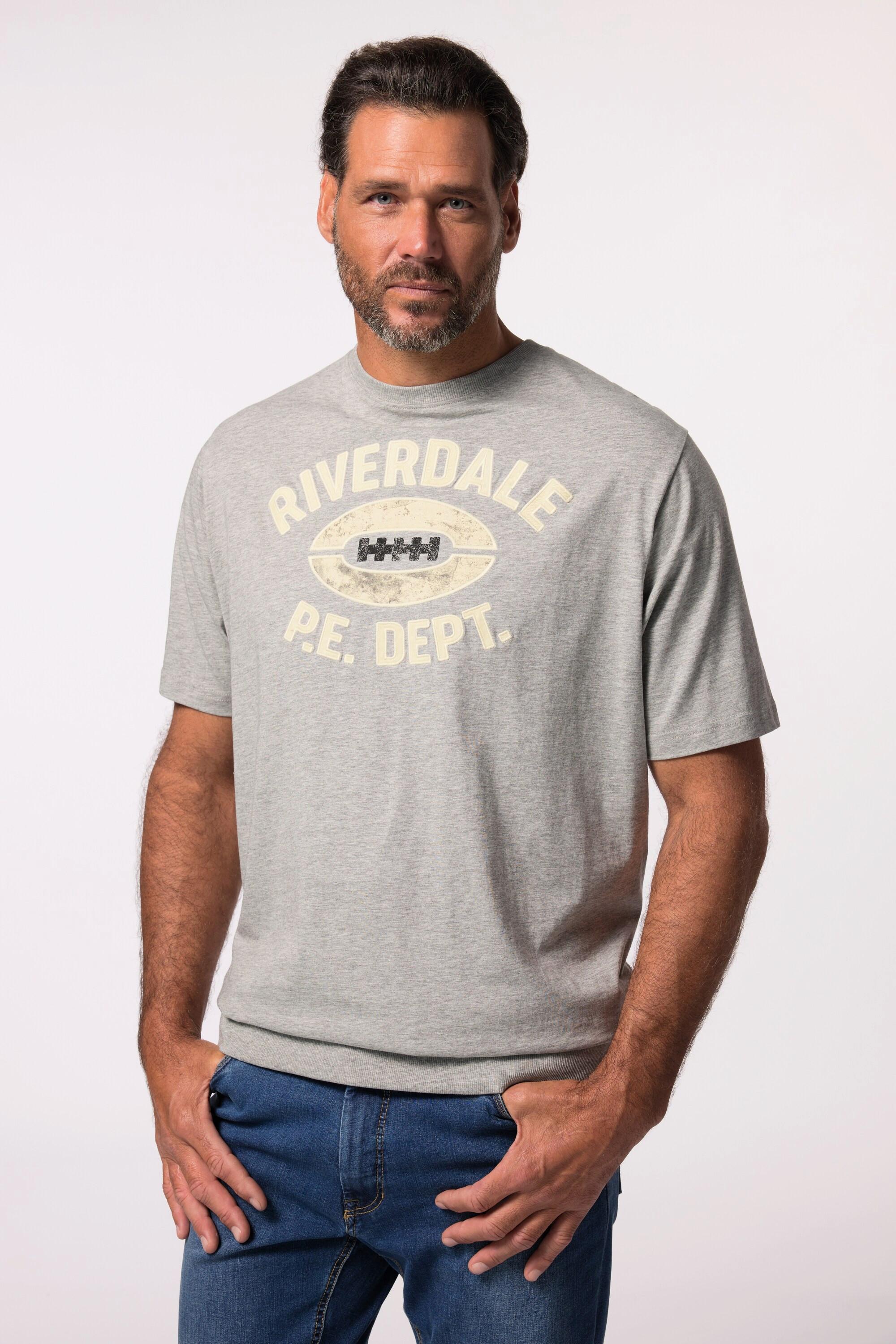 JP1880 Bauchfit Halbarm T-Shirt Badges  