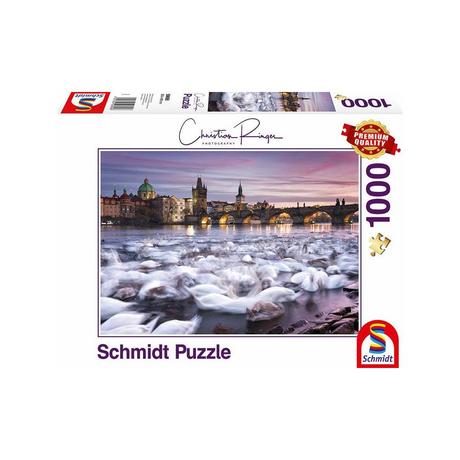 Schmidt  Puzzle Prag Schwäne (1000Teile) 