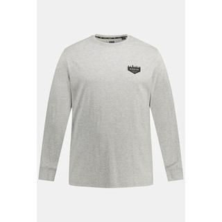 JP1880  Maglia per l'outdoor con stampa "Gokyo" sul retro, scollo a girocollo e maniche lunghe 