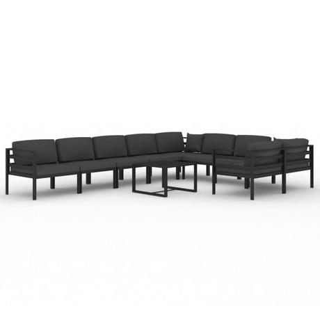 VidaXL Garten-lounge-set aluminium  
