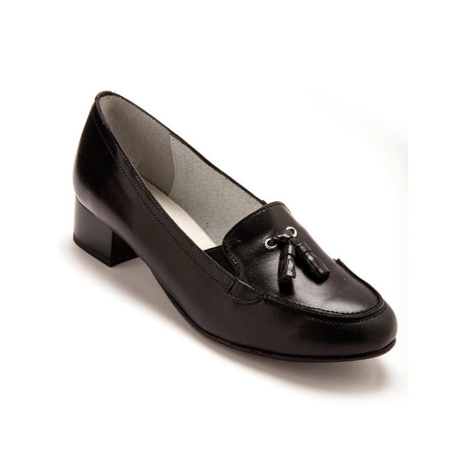 Pédiconfort mocassins à pompons cuir  