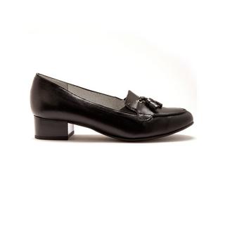 Pédiconfort  mocassins à pompons cuir 