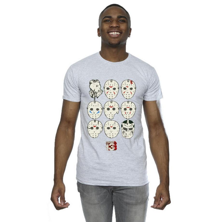 Friday The 13th Jason Masks T-Shirt  
