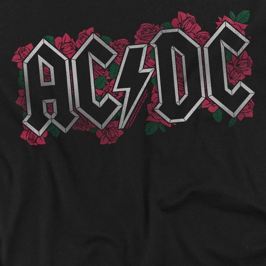 AC/DC ACDC Rose Logo T-Shirt  