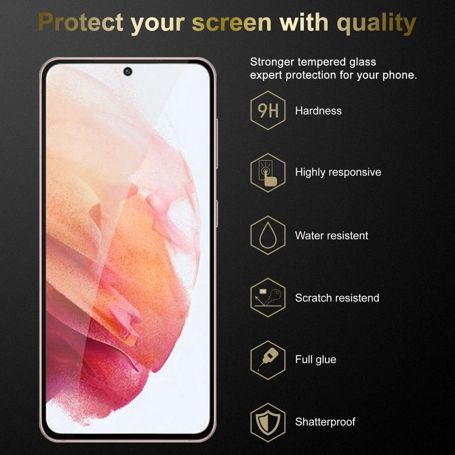 Cadorabo  Plein écran Film de protection compatible avec Samsung Galaxy S22 PLUS - Verre de protection d'écran durci (Tempered) d'une dureté de 9H avec 3D Touch 