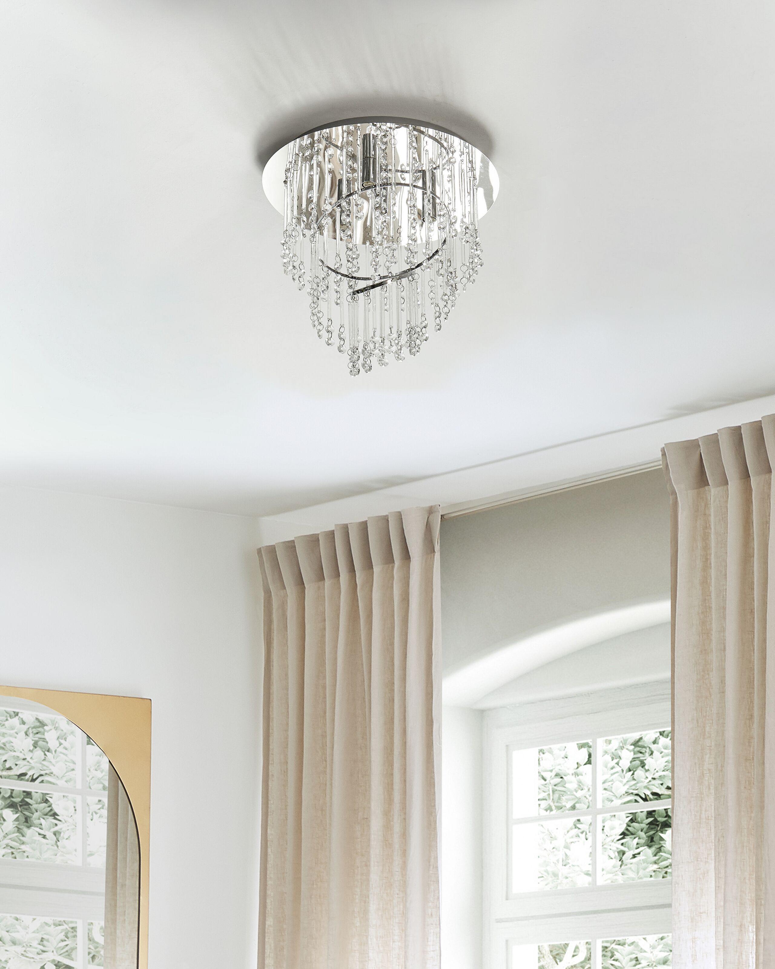 Beliani Lampe suspension en Cristal Glamour ESMELLE  