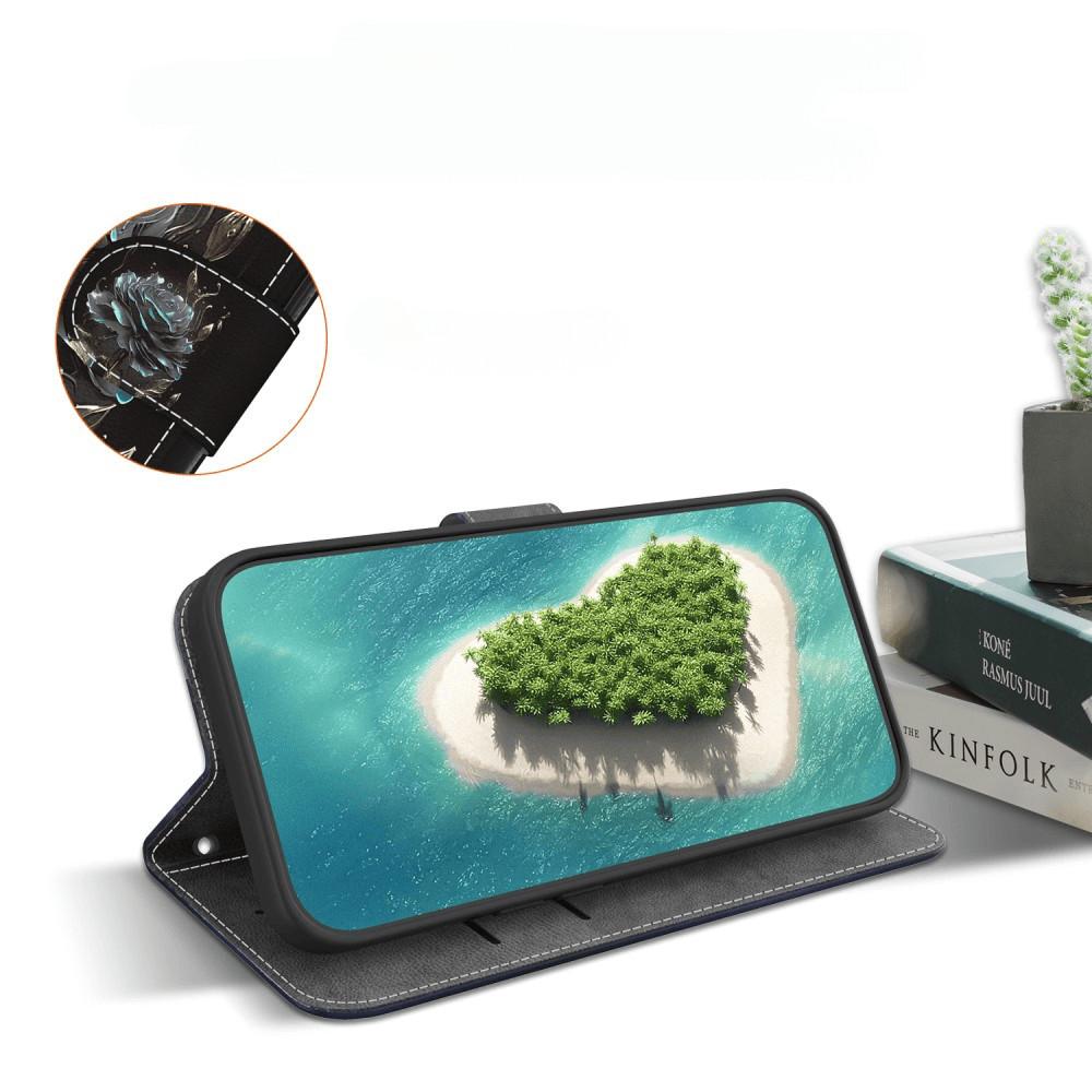 Cover-Discount  Galaxy S25 Ultra - Tasche Hülle mit Blüten Motiv 