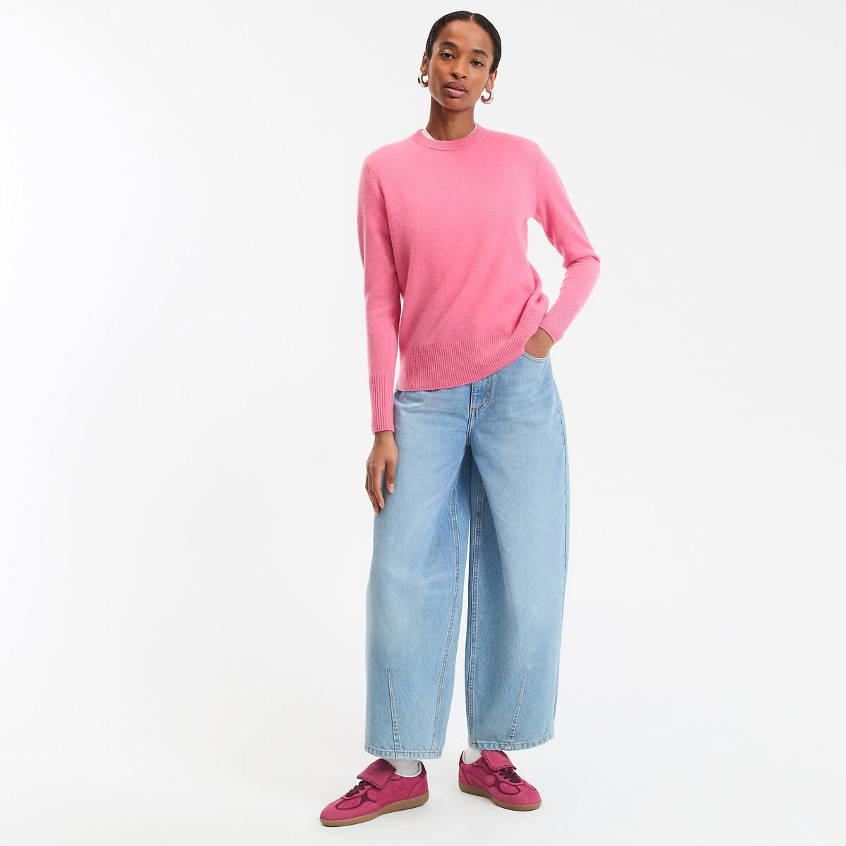 La Redoute Collections Pull Col Rond Maille Fine Cachemire  