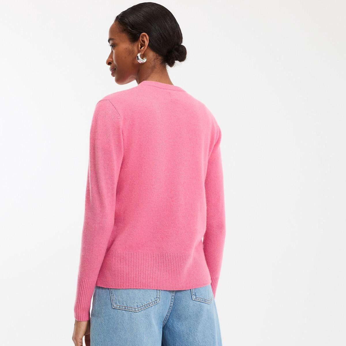 La Redoute Collections Pull Col Rond Maille Fine Cachemire  