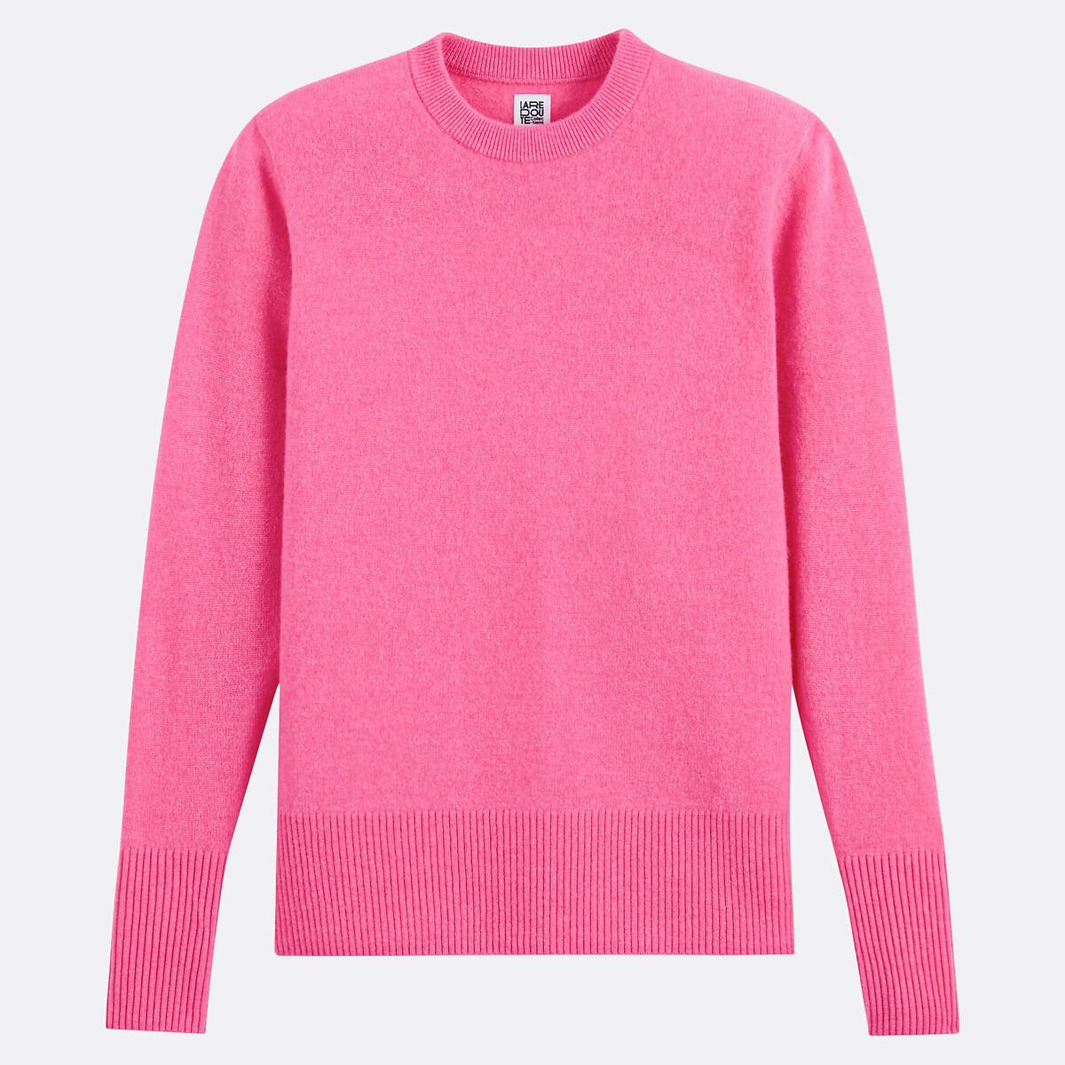 La Redoute Collections Pull Col Rond Maille Fine Cachemire  