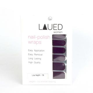 LAUED  vegane Nagelfolien solid purple Lila Night 