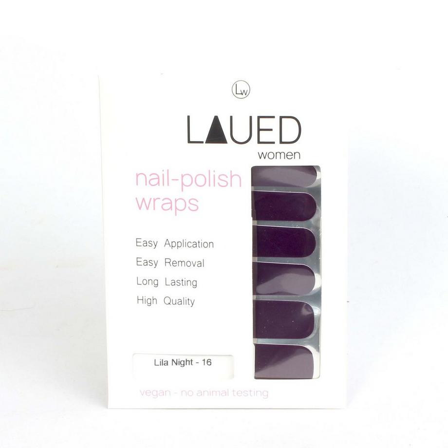 LAUED  films à ongles végétaliens solid purple Lila Night 