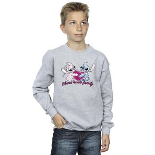 Disney  Lilo And Stitch Ohana Heart With Angel Sweatshirt 