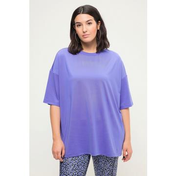 T-Shirt, oversized, Rundhals, Halbarmviolett