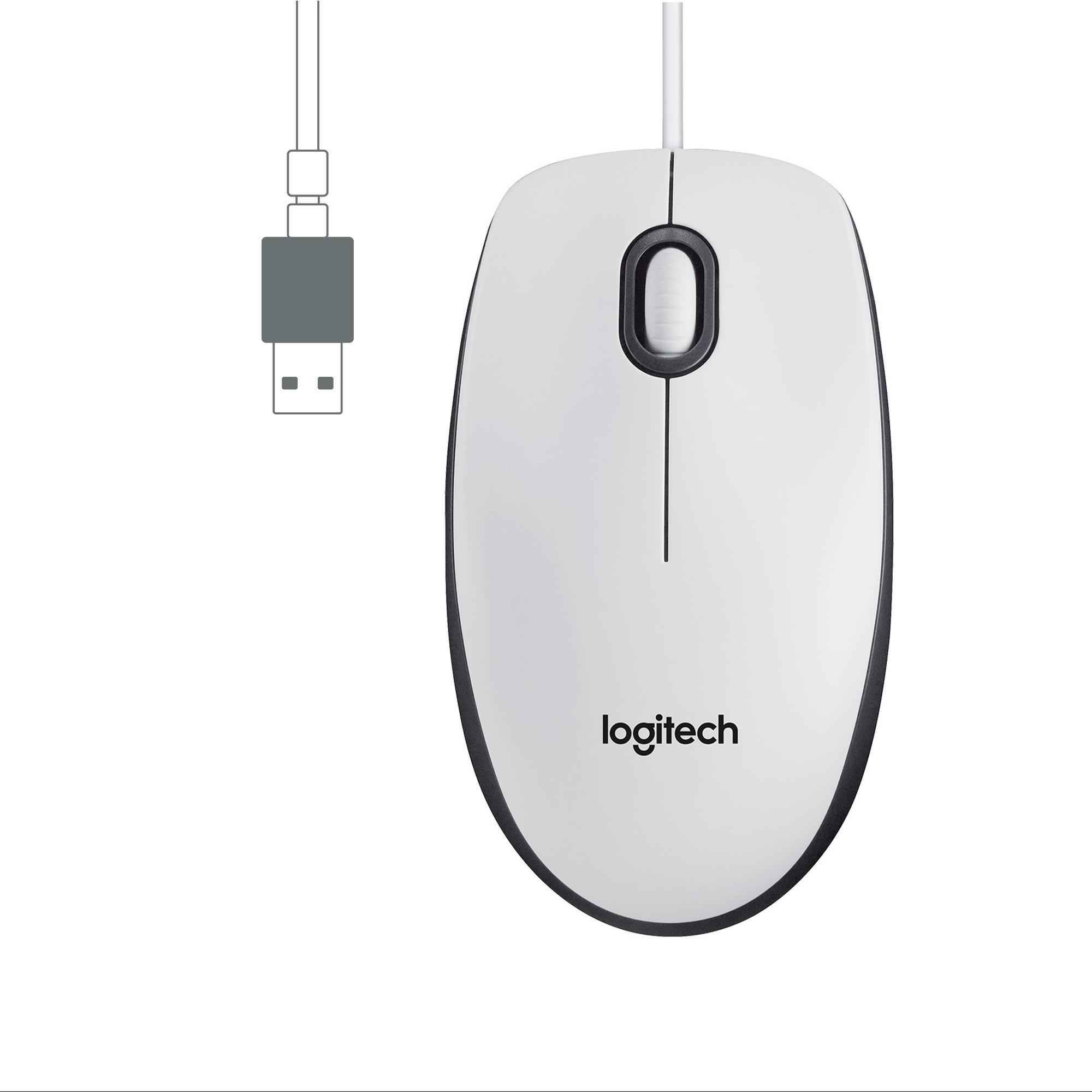 Logitech  M100 Maus Beidhändig USB Typ-A Optisch 1000 DPI 